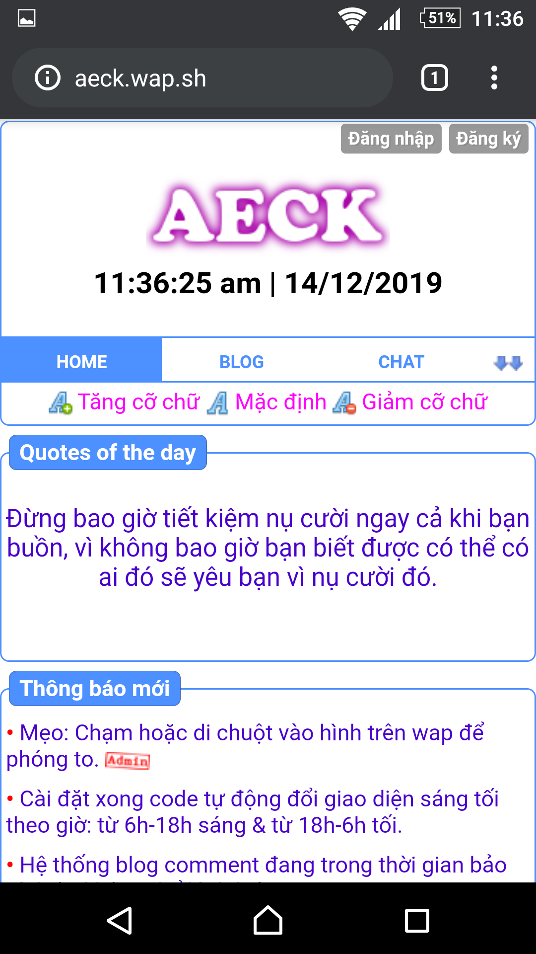 Cài đặt giao diện tối cho Google chrome mobile