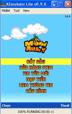 Giả lập Java trên PC bằng KEmulator JavaEmulator